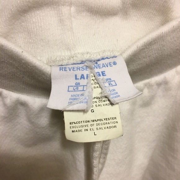 White Reverse Weave Champion embroidered Shorts - Picture 4 of 4